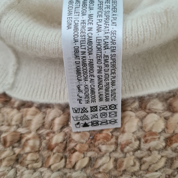 ZARA 100% cashmere sweater crew neck cream beige ivory M - Picture 11 of 11